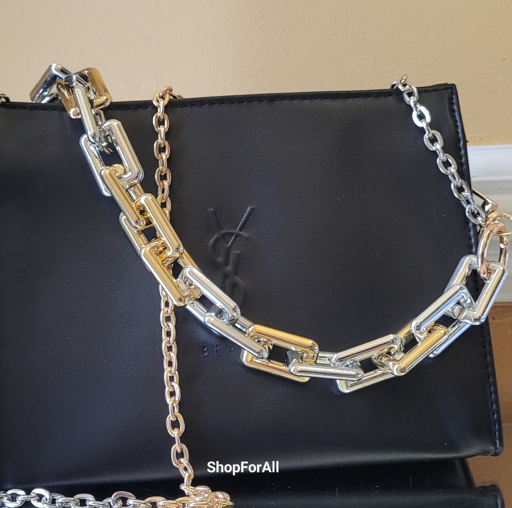 Yves Saint Laurent sliver gold crossbody - Picture 9 of 16